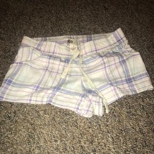 So Plaid Pajama Shorts Size S